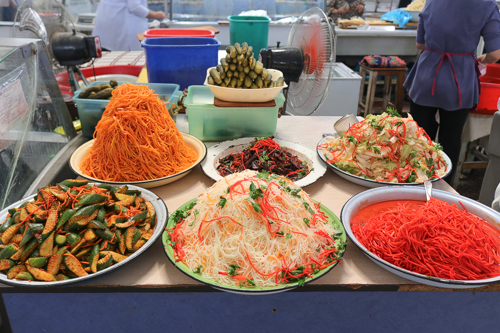 Pickles in a market of Uzbekistan