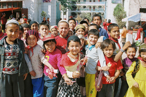 Kids in Xinjiang Uyghur Autonomous Region