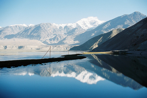 Lake on Karakoran Highway, Xinjiang Uyghur