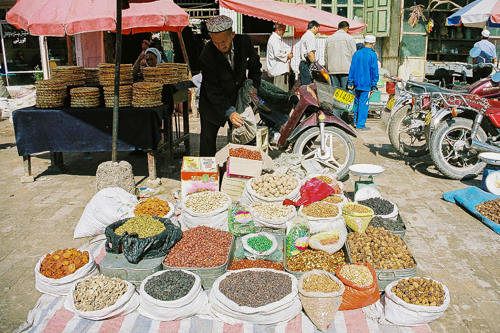 Spice shot at bazaar in Xinjiang Uyghur Autonomous Region